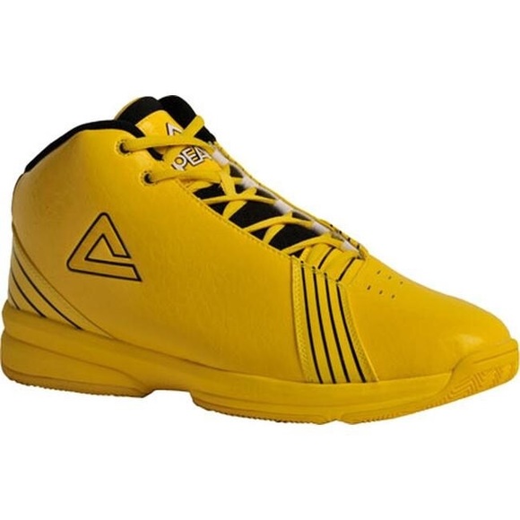 bright yellow basketball shoes